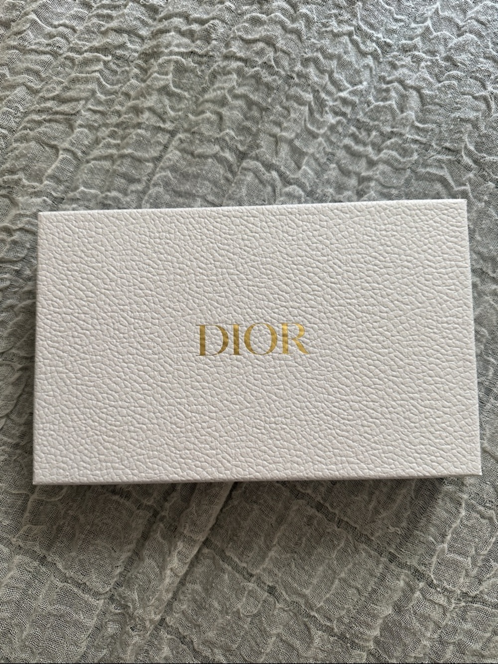 Dior White Box with Gold Lettering